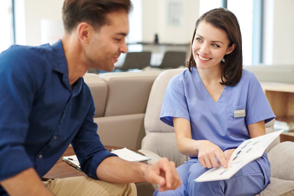 Urgent care clinic staff discussing their need for urgent care medical billing services