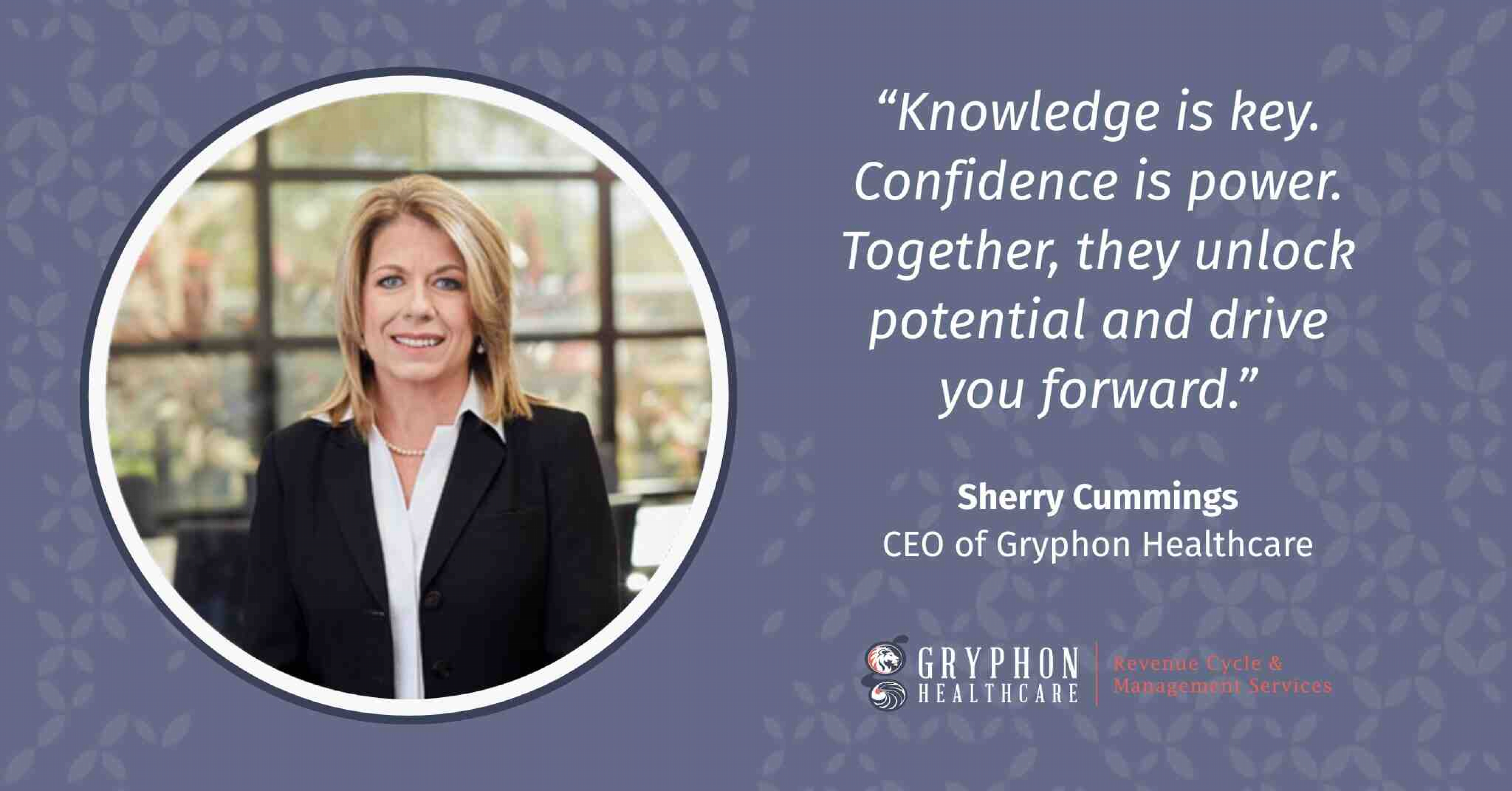Picture of Sherry Cummings, CEO of Gryphon Healthcare.